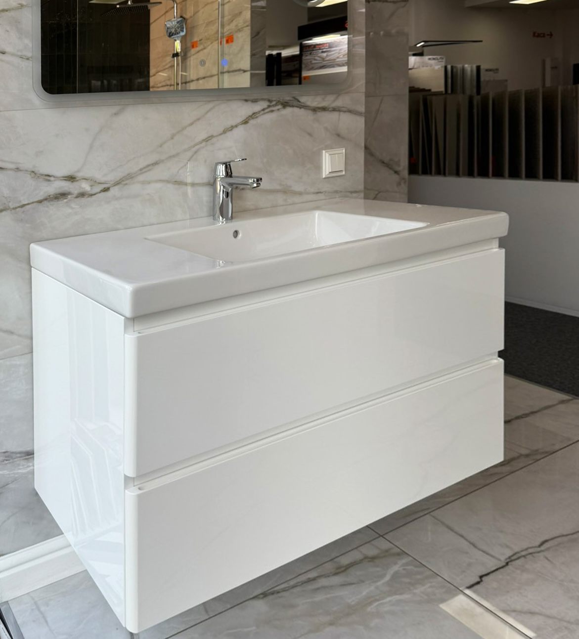 Тумба под умывальник Air-Line Jassel 1000 белая цена 18769 грн - фотография 2