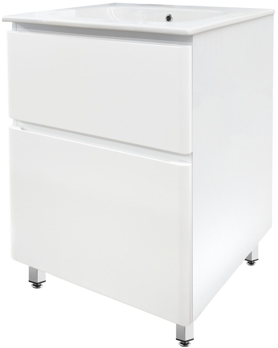 Тумба для ванной с умывальником Air-Line Emily белый (Em-70)