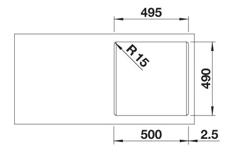 Blanco Naya 5 (527127) Габаритные размеры