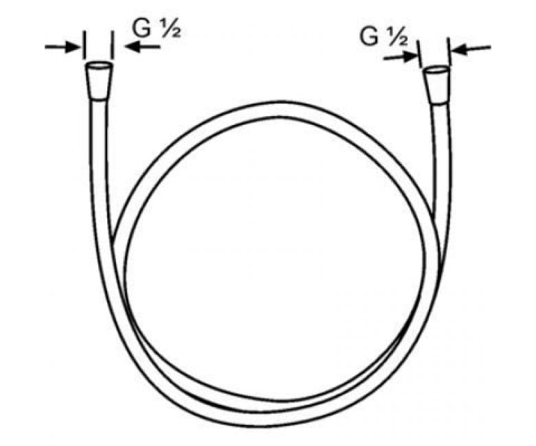 Kludi Logoflex 6105605-00 Габаритные размеры