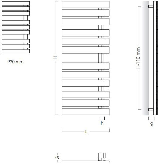 Instal Projekt Nameless NAME-50/90C35 (GC 04C1) 500x930 White Габаритные размеры