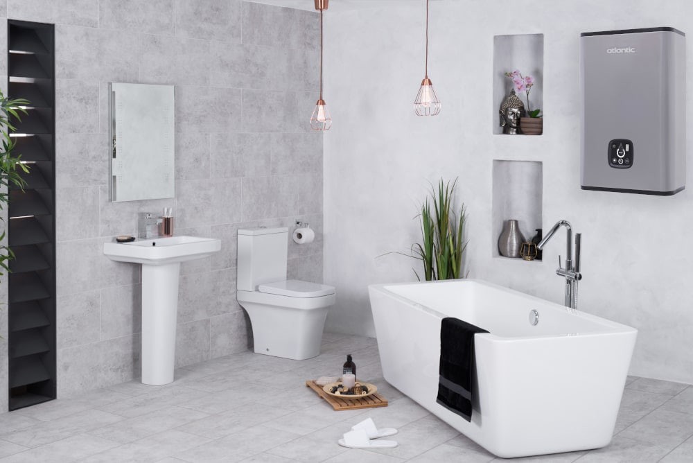 Водонагрівач Atlantic Vertigo Steatite WI-FI 50 ES-MP0402F220-S WD (2250W) silver (EG) зовнішній вигляд - фото 9