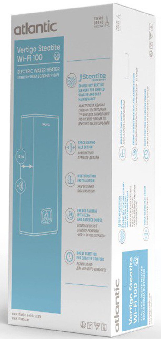продаємо Atlantic Vertigo Steatite WI-FI 100 ES-MP0802F220-S WD (2250W) silver (EG) в Україні - фото 4