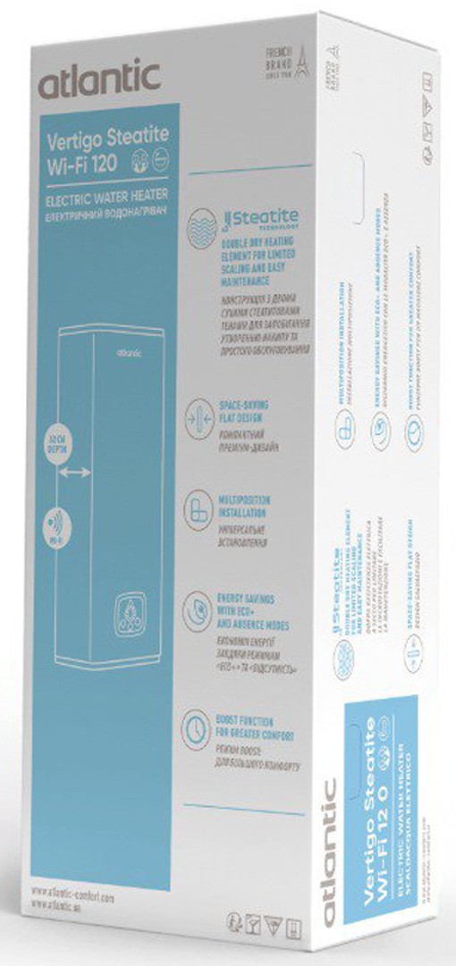 продаємо Atlantic Vertigo Steatite WI-FI 100 ES-MP0802F220-S WD (2250W) white (EG) в Україні - фото 4
