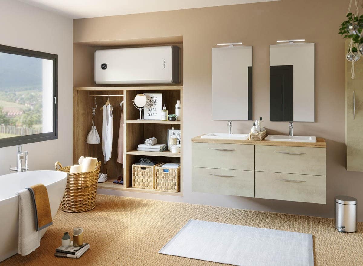 Водонагрівач Atlantic Vertigo Steatite WI-FI 100 ES-MP0802F220-S WD (2250W) white (EG) характеристики - фотографія 7