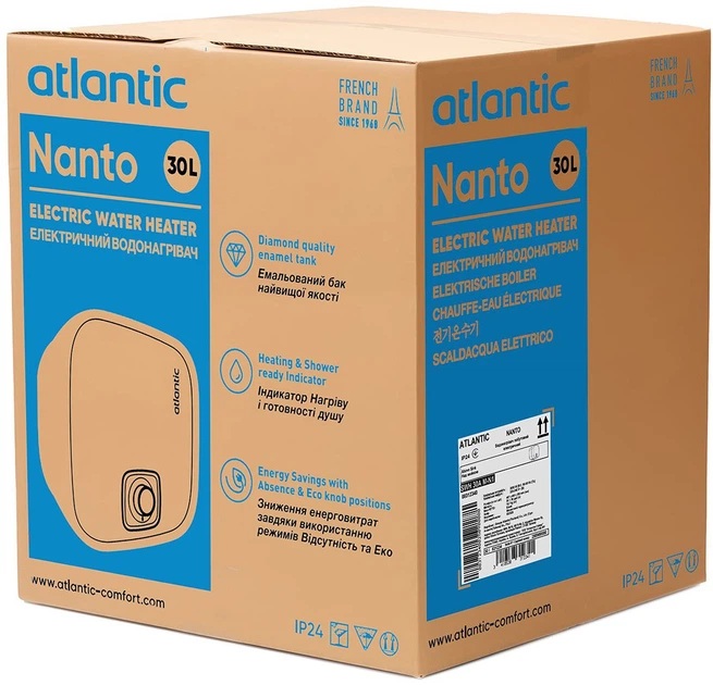 Бойлер Atlantic Nanto SWH 30A M-N1 2000W обзор - фото 8