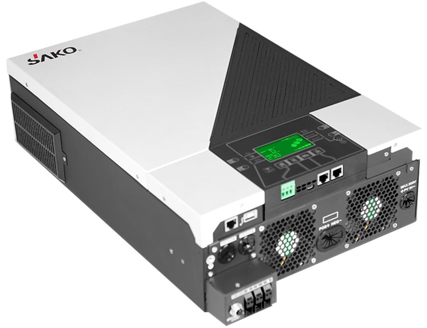 Гібридний інвертор Sako Sunon IV 6.2KW/48V +120A MPPT White відгуки - зображення 5