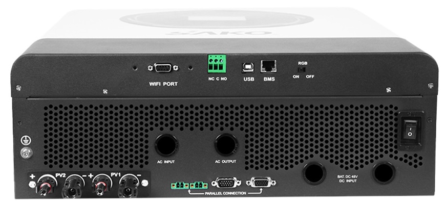 Гібридний інвертор Sako Sunpolo-11K 11KW/48V+150A MPPT огляд - фото 8