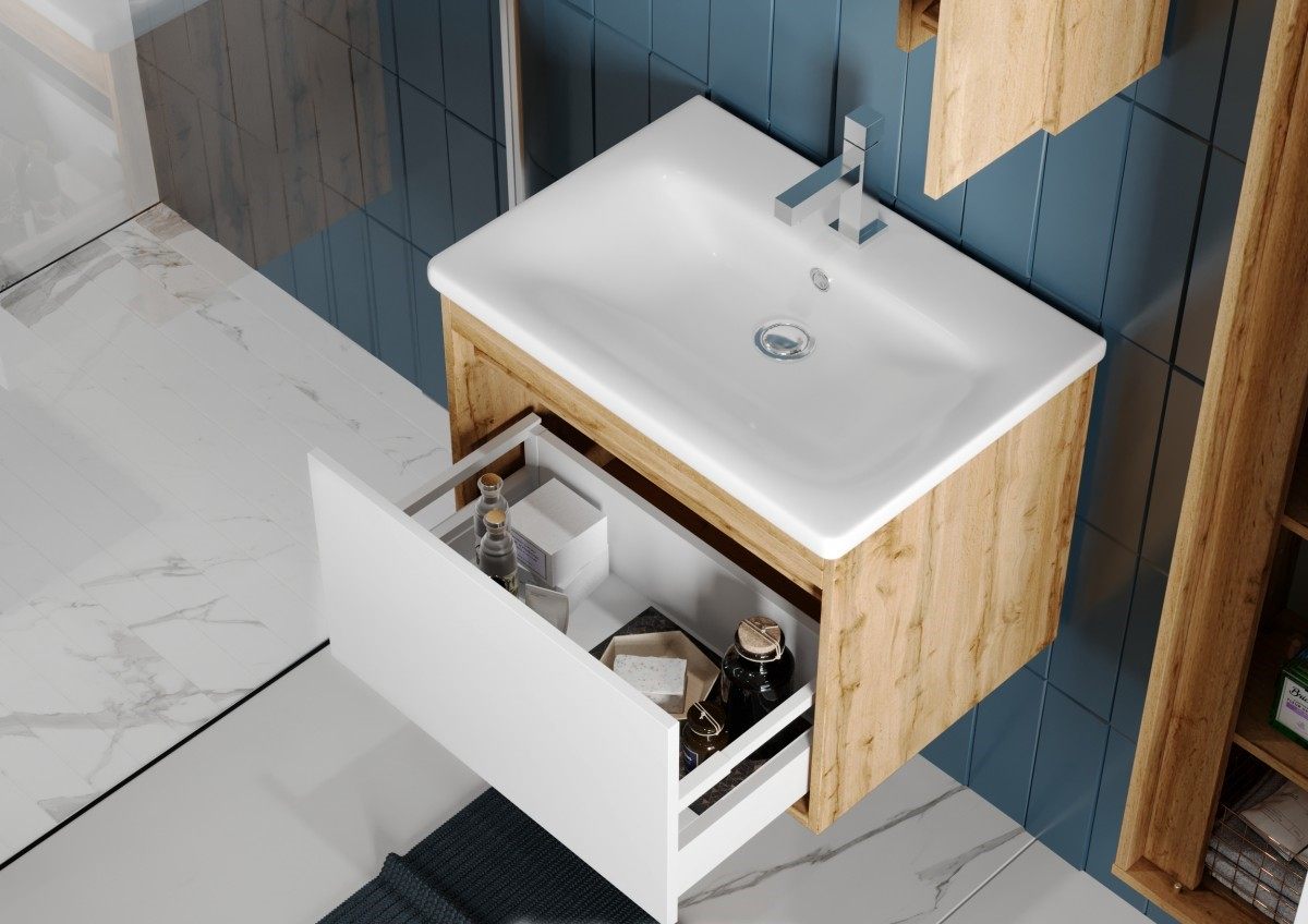 в продаже Тумба с умывальником Juventa Malta дуб вотан (Mlt-65) - фото 3