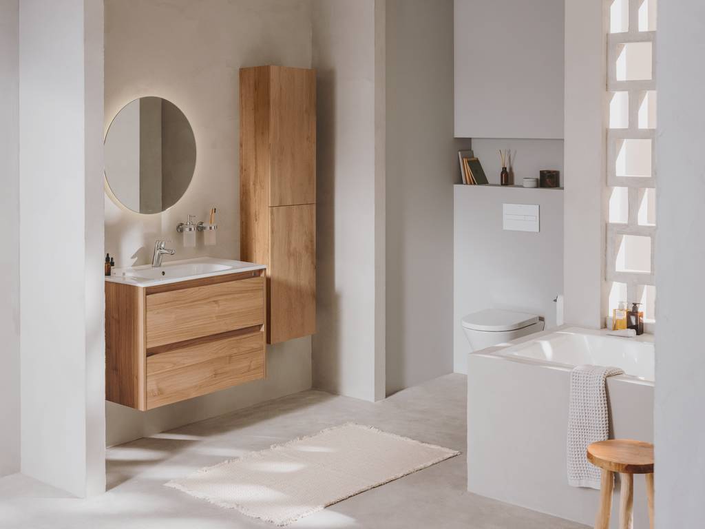 Шафа-пенал Roca Extra світлий дуб (A857956464) ціна 19490 грн - фотографія 2