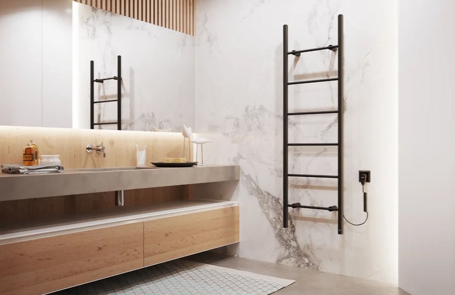 Полотенцесушитель Instal Projekt Primavera PRVE-40/160C31 400x1597 мм Black цена 12625 грн - фотография 2