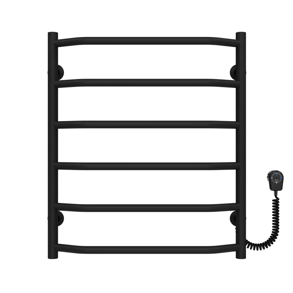 Полотенцесушитель Deffi Трапеция П6 500х600 Черный, EF16, Правое подключение (D.TR.60.50.6.E.B.R.5)