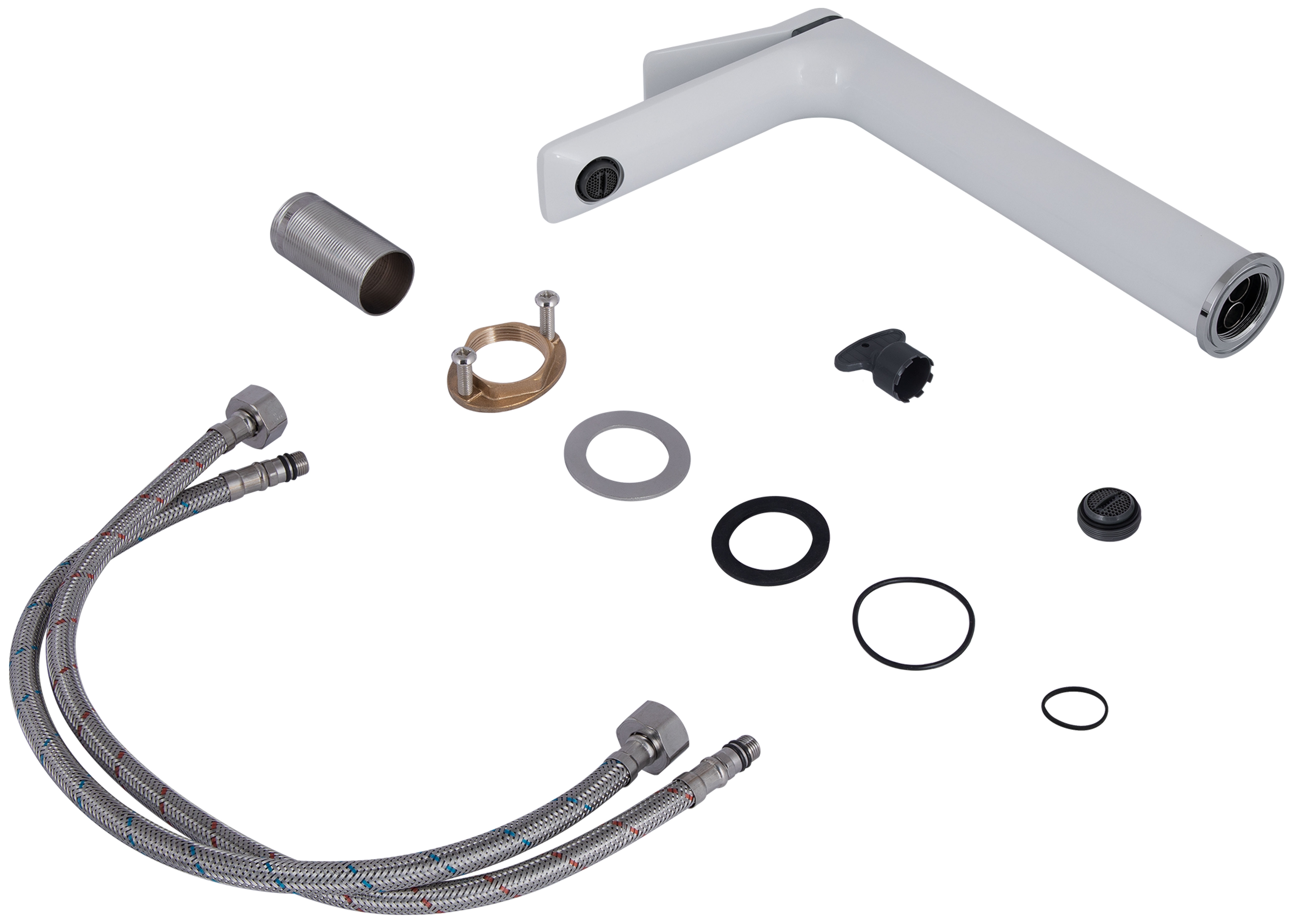 в продажу Змішувач Q-Tap Presto високий QTPRE269CRW45577 Chrome/White - фото 3