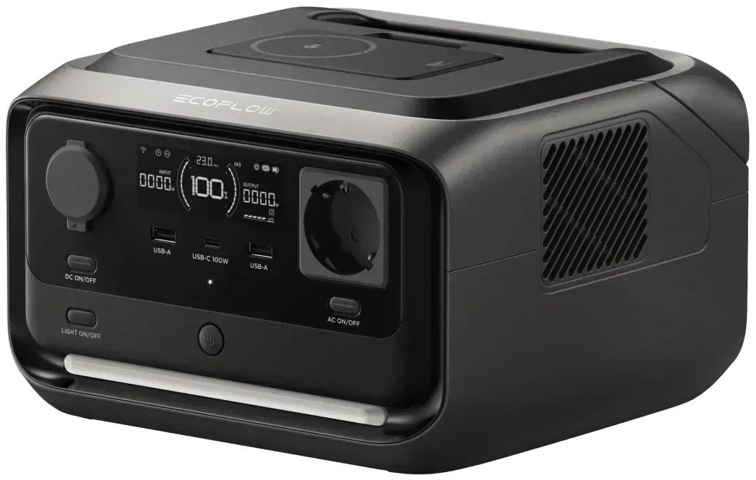 Портативная зарядная станция EcoFlow River 3 Plus Wireless