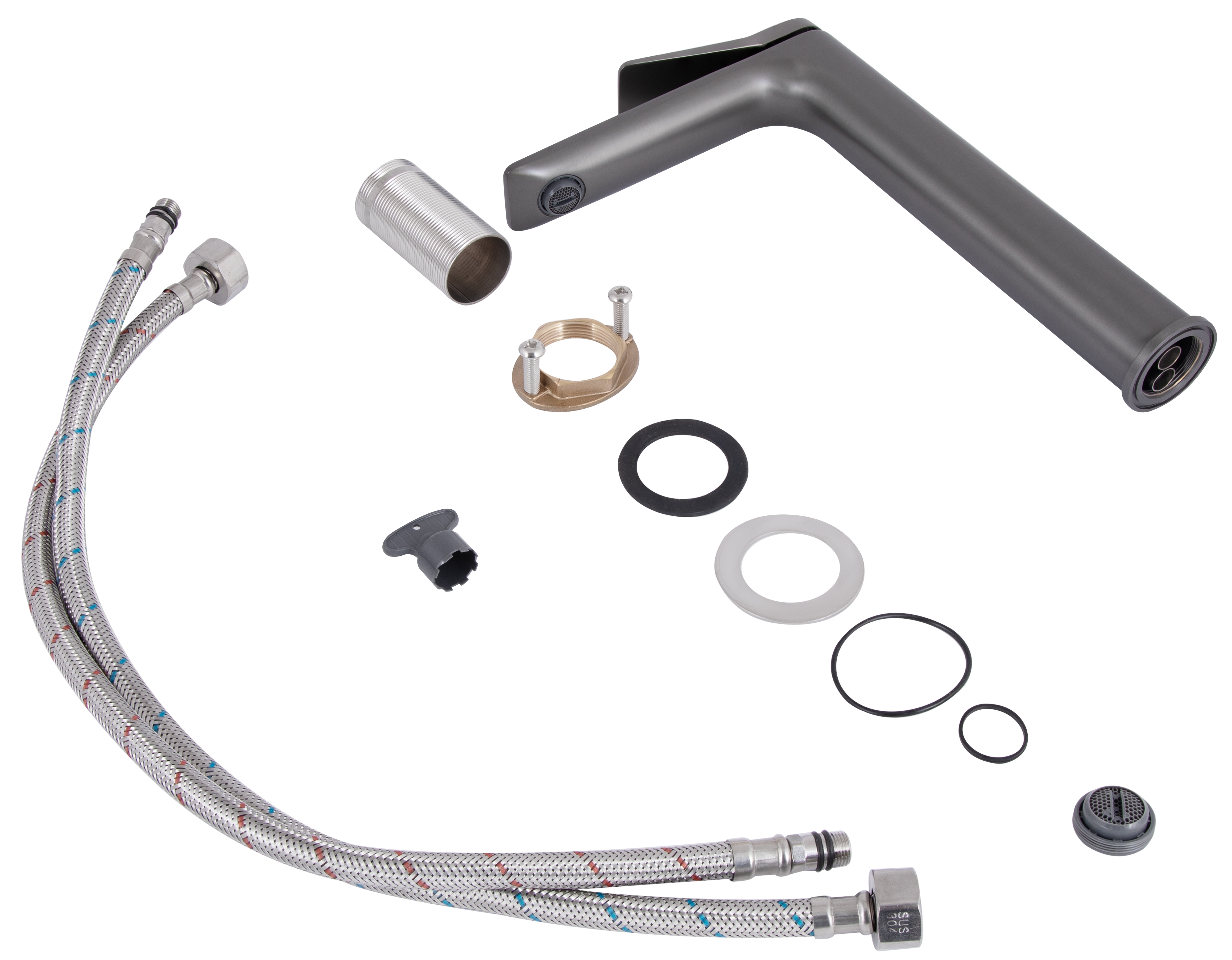 в продажу Змішувач Q-Tap Presto високий QTPRE269GRP45582 Graphite - фото 3