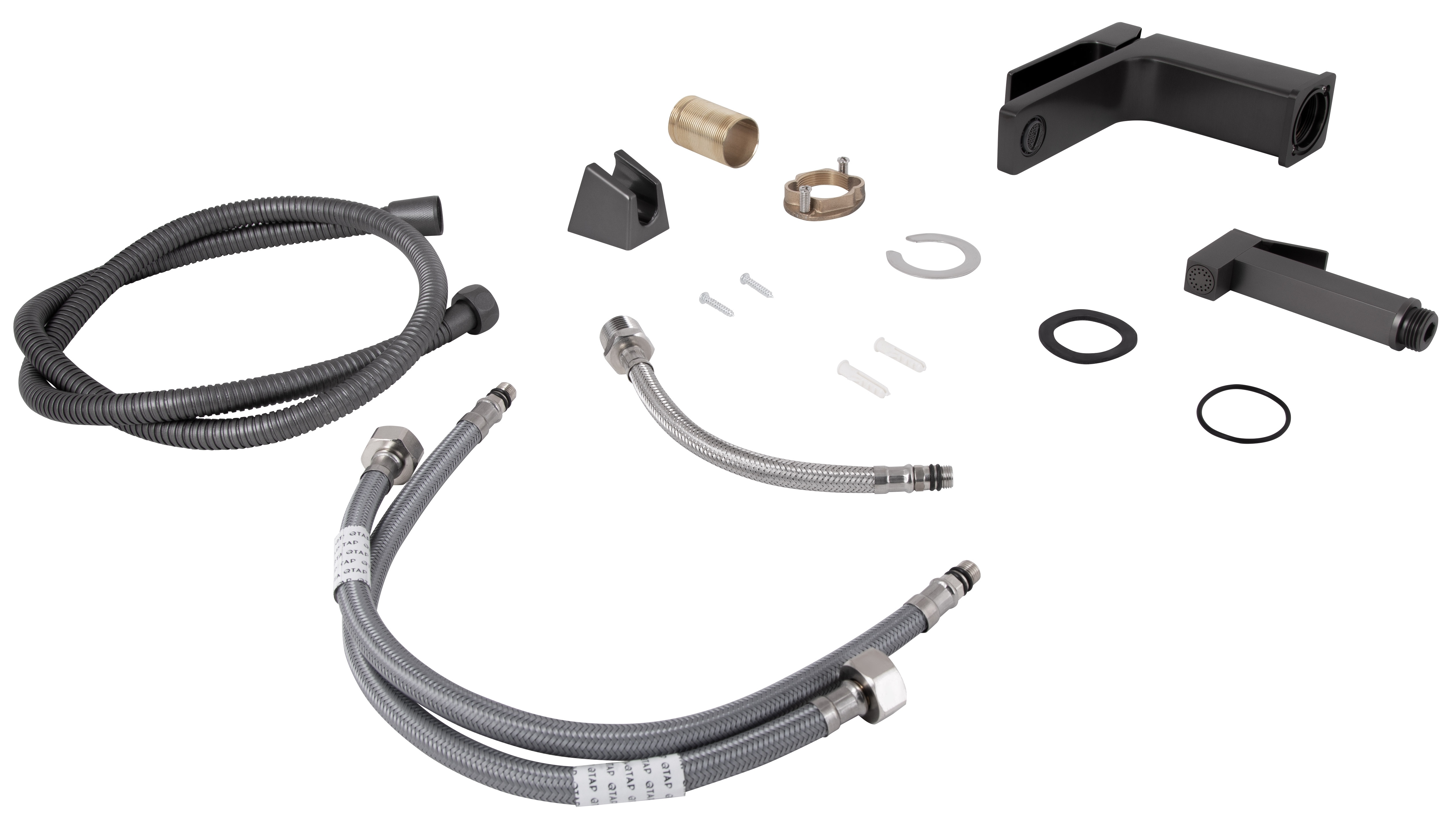 Змішувач Q-Tap Gemini (з гігієнічним душем) QTGEM272GMB45692 Gunmetal Black PVD інструкція - зображення 6