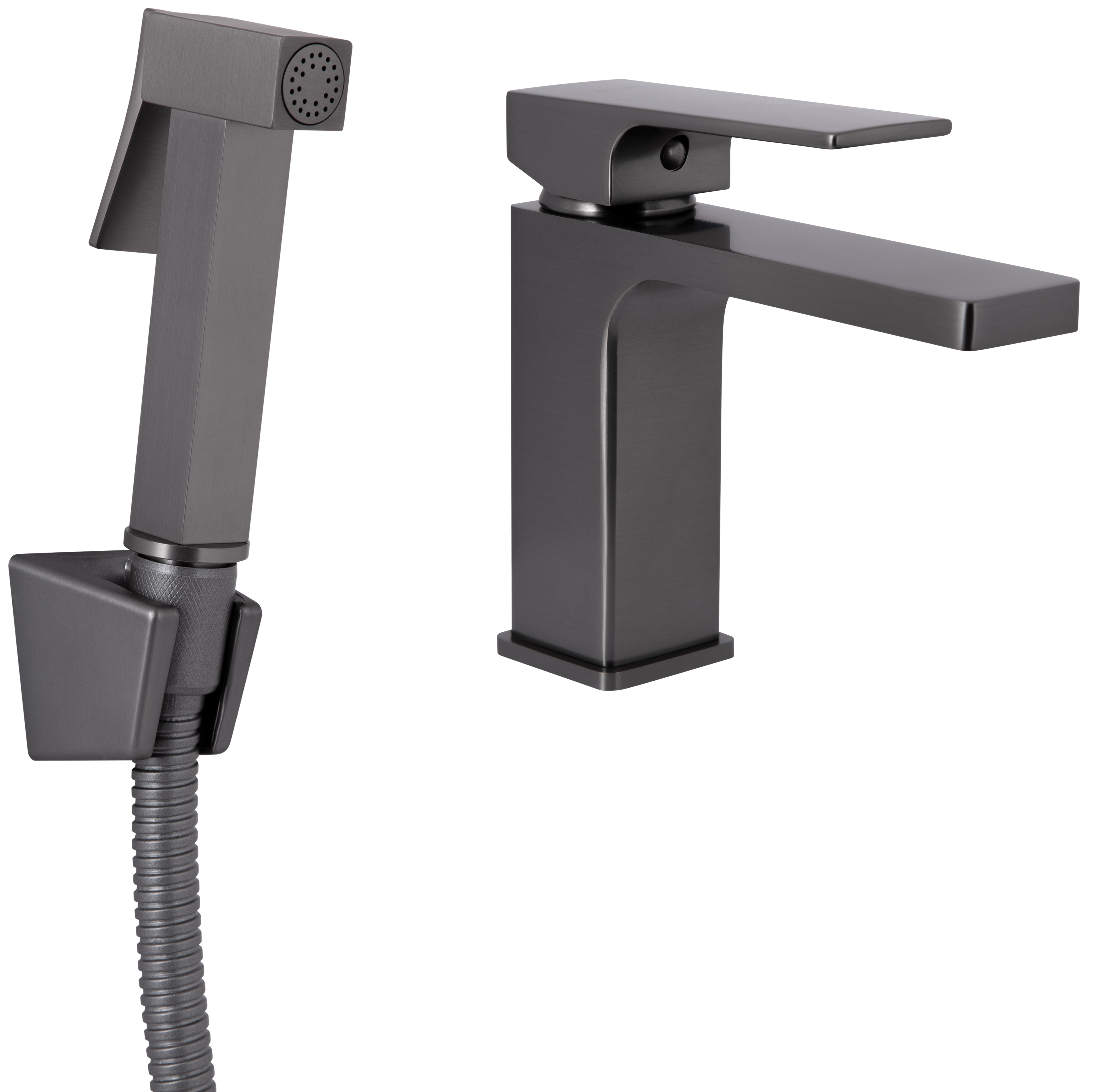 Q-Tap Gemini (з гігієнічним душем) QTGEM272GMB45692 Gunmetal Black PVD