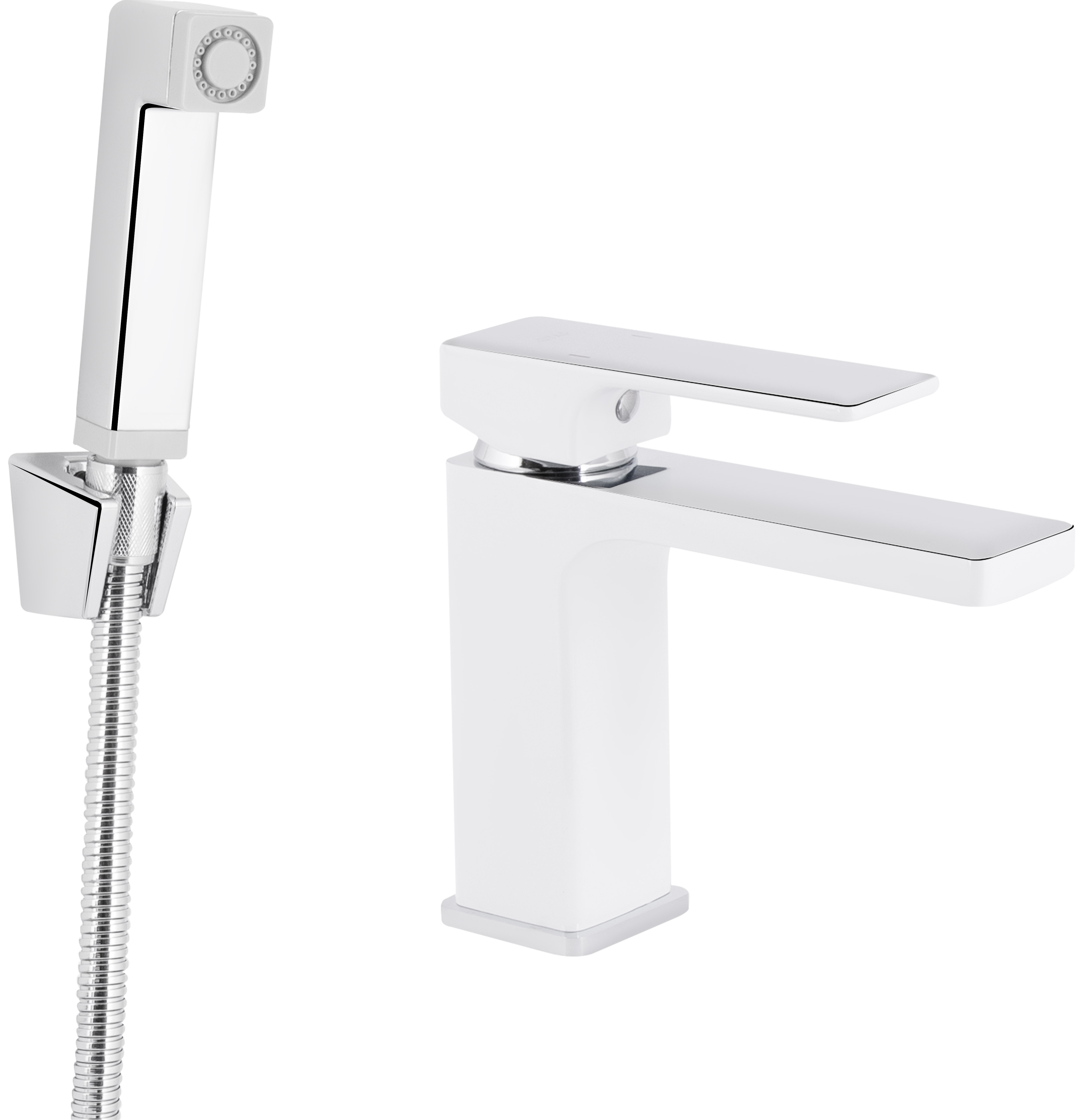 Q-Tap Gemini (з гігієнічним душем) QTGEM272CRW45691 Chrome/White