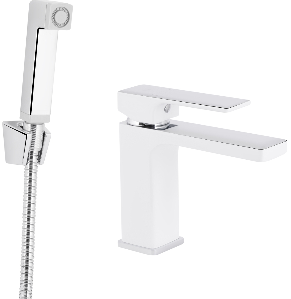 Q-Tap Gemini (з гігієнічним душем) QTGEM272CRW45691 Chrome/White