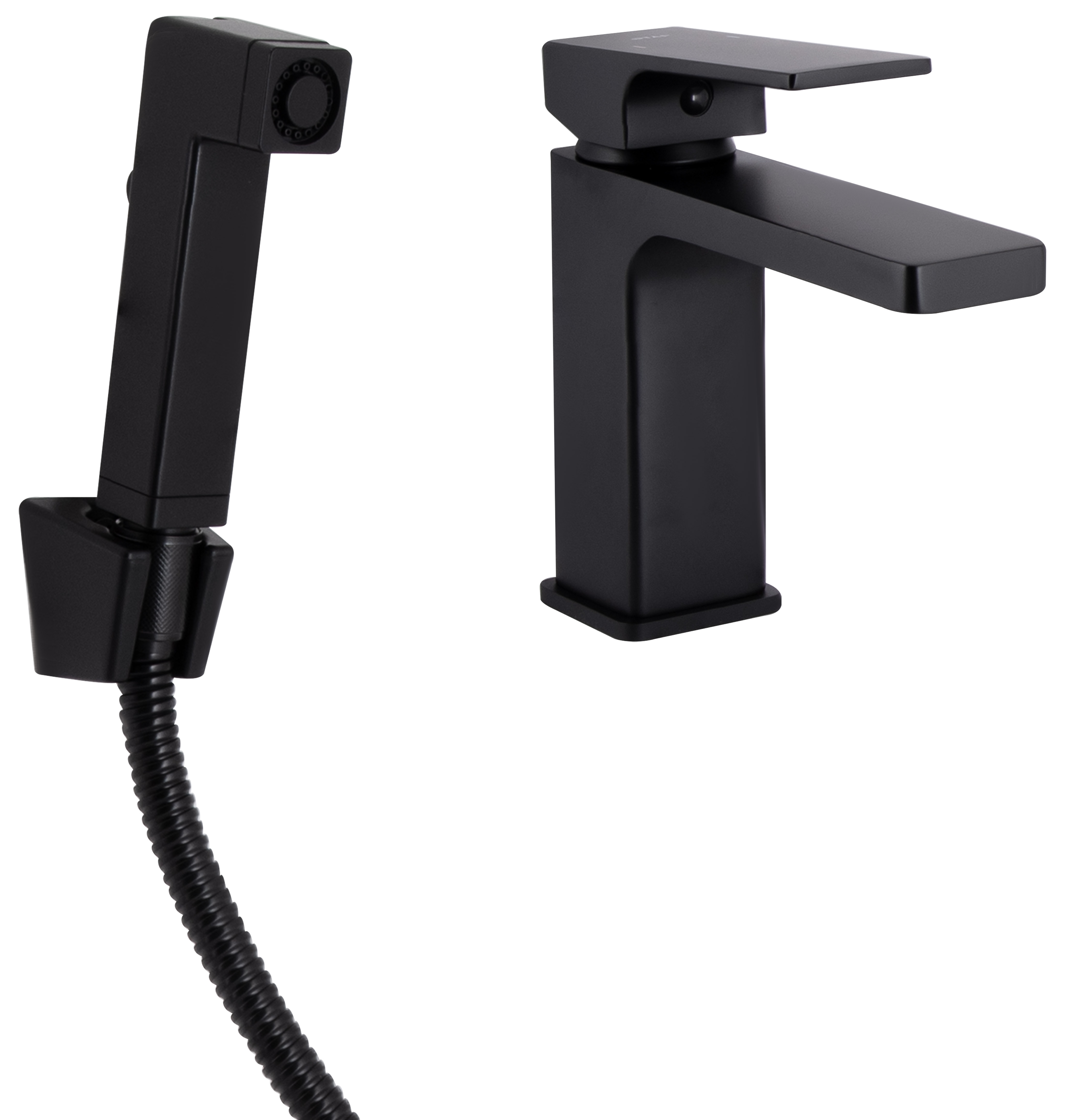 Q-Tap Gemini (з гігієнічним душем) QTGEM272BLM45690 Black Matt