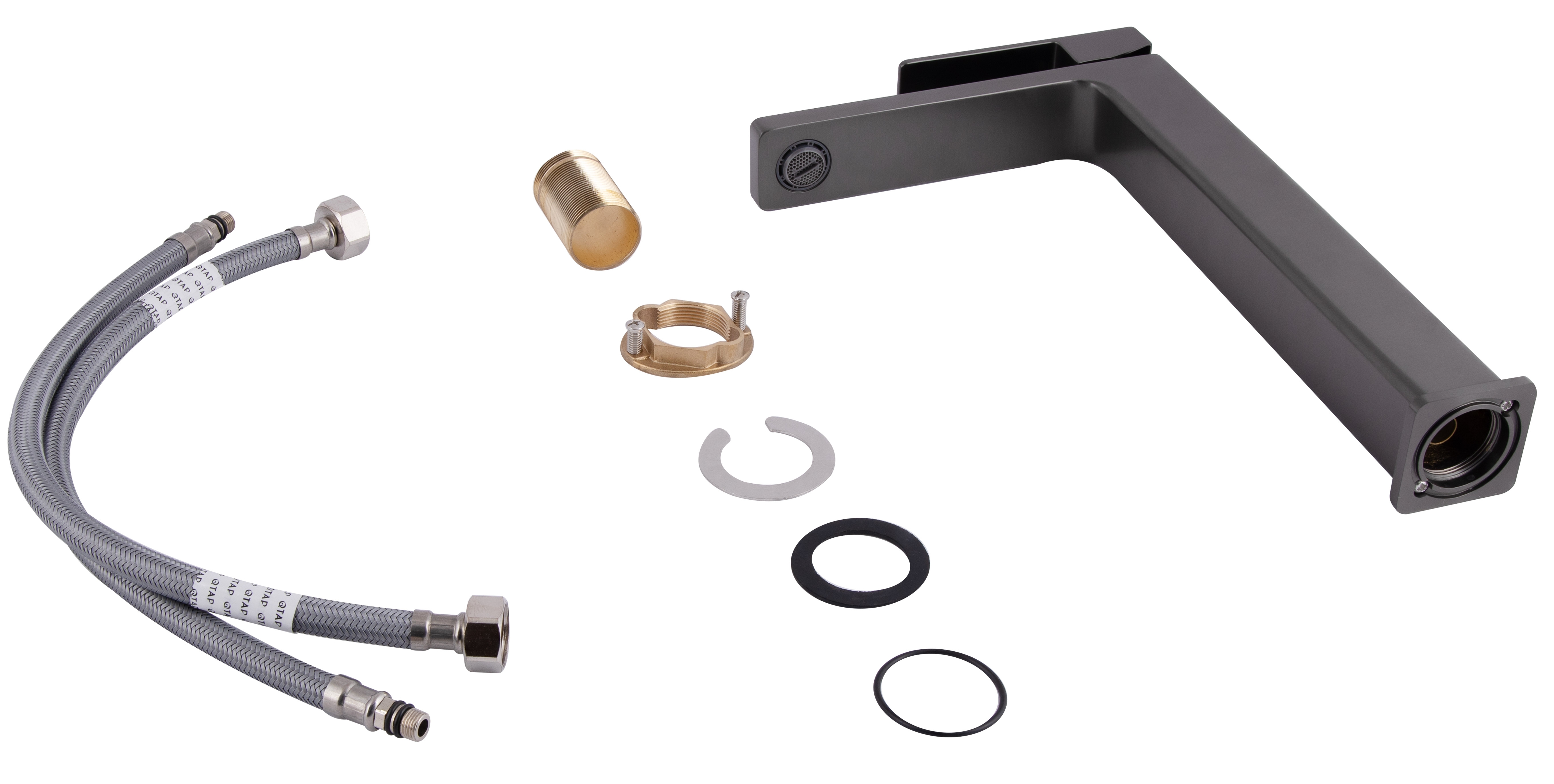 в продажу Змішувач Q-Tap Gemini високий QTGEM269GMB45680 Gunmetal Black PVD - фото 3