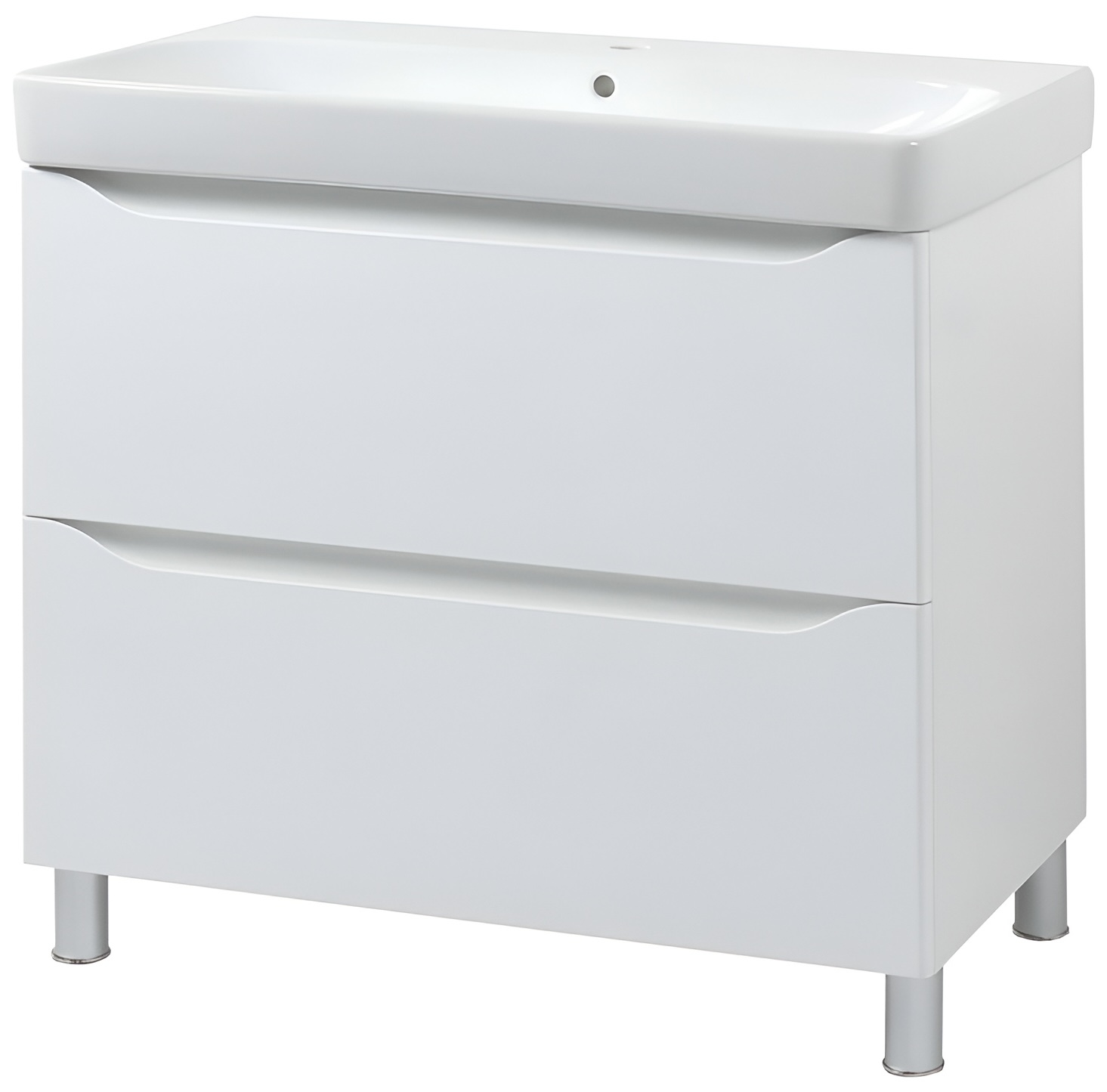 Air-Line 90 Smile Square White matt (SM-90 НБ+500.251.01.1)