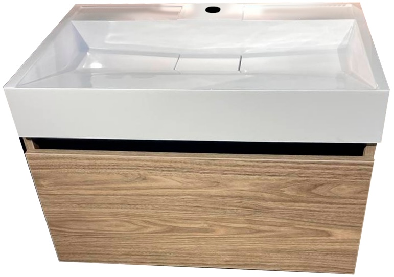 Тумба для ванной настенная Fancy Marble Palma 700 Орех Барселона (Palma 700-1)