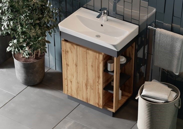 в продаже Тумба с умывальником Juventa Utah дуб вотан (Ut-50) - фото 3