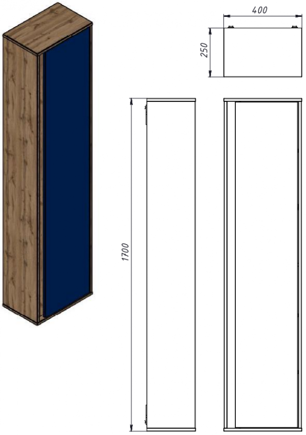 Juventa Malta дуб вотан (MltP-170) Габаритні розміри