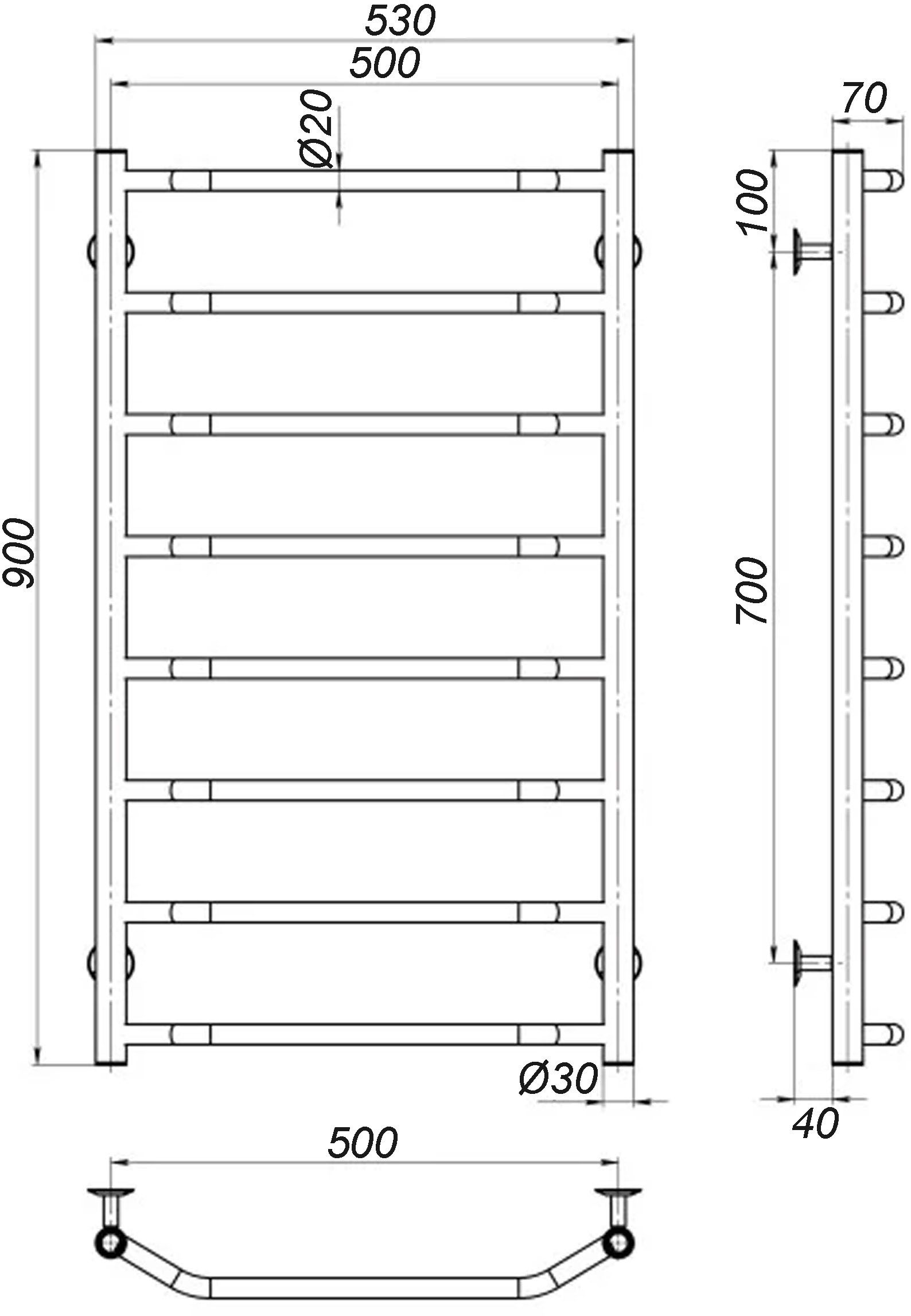 Unio LT EU 900-500-8 Габаритні розміри