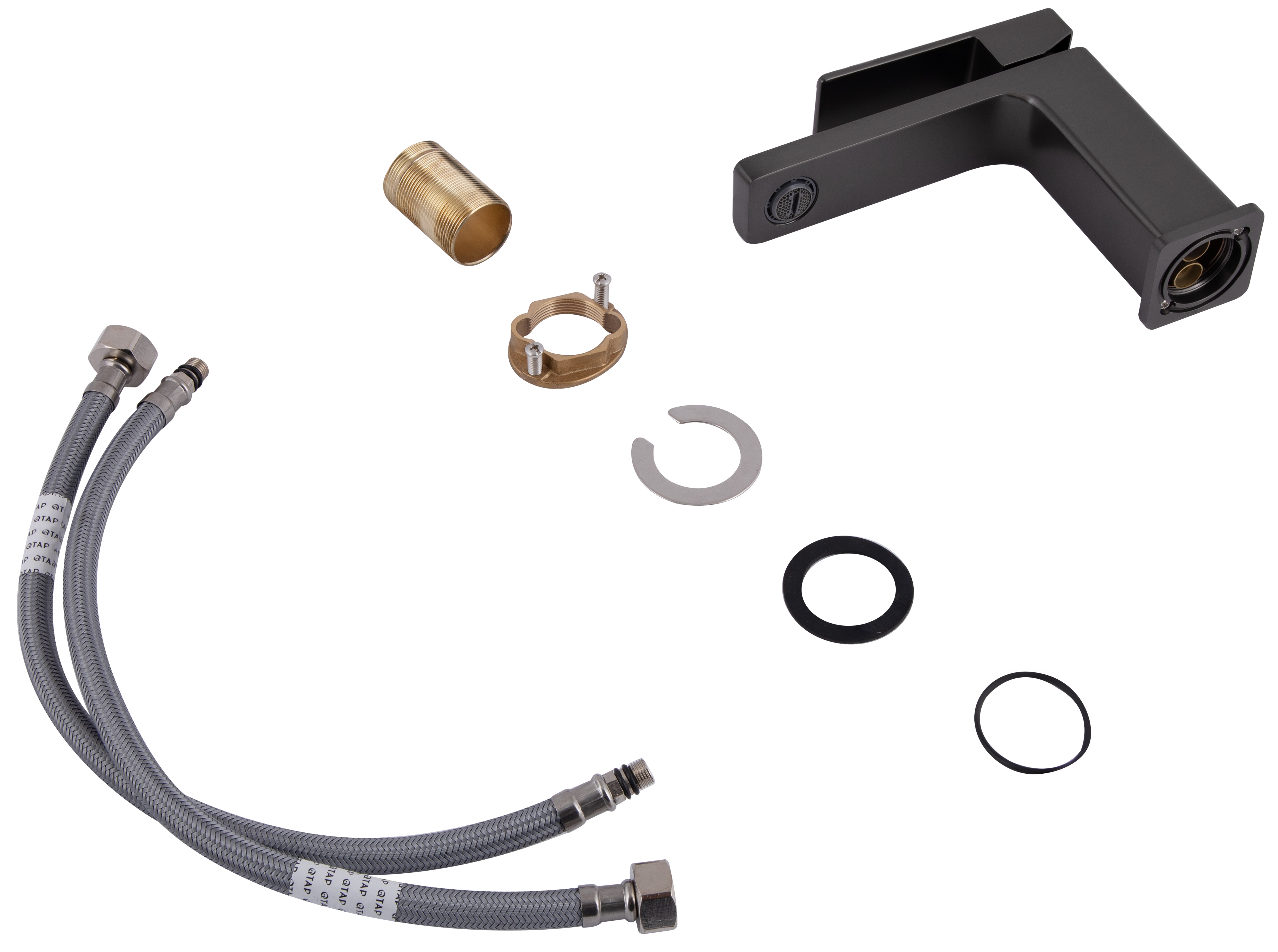 в продажу Змішувач Q-Tap Gemini QTGEM270GMB45676 Gunmetal Black PVD - фото 3