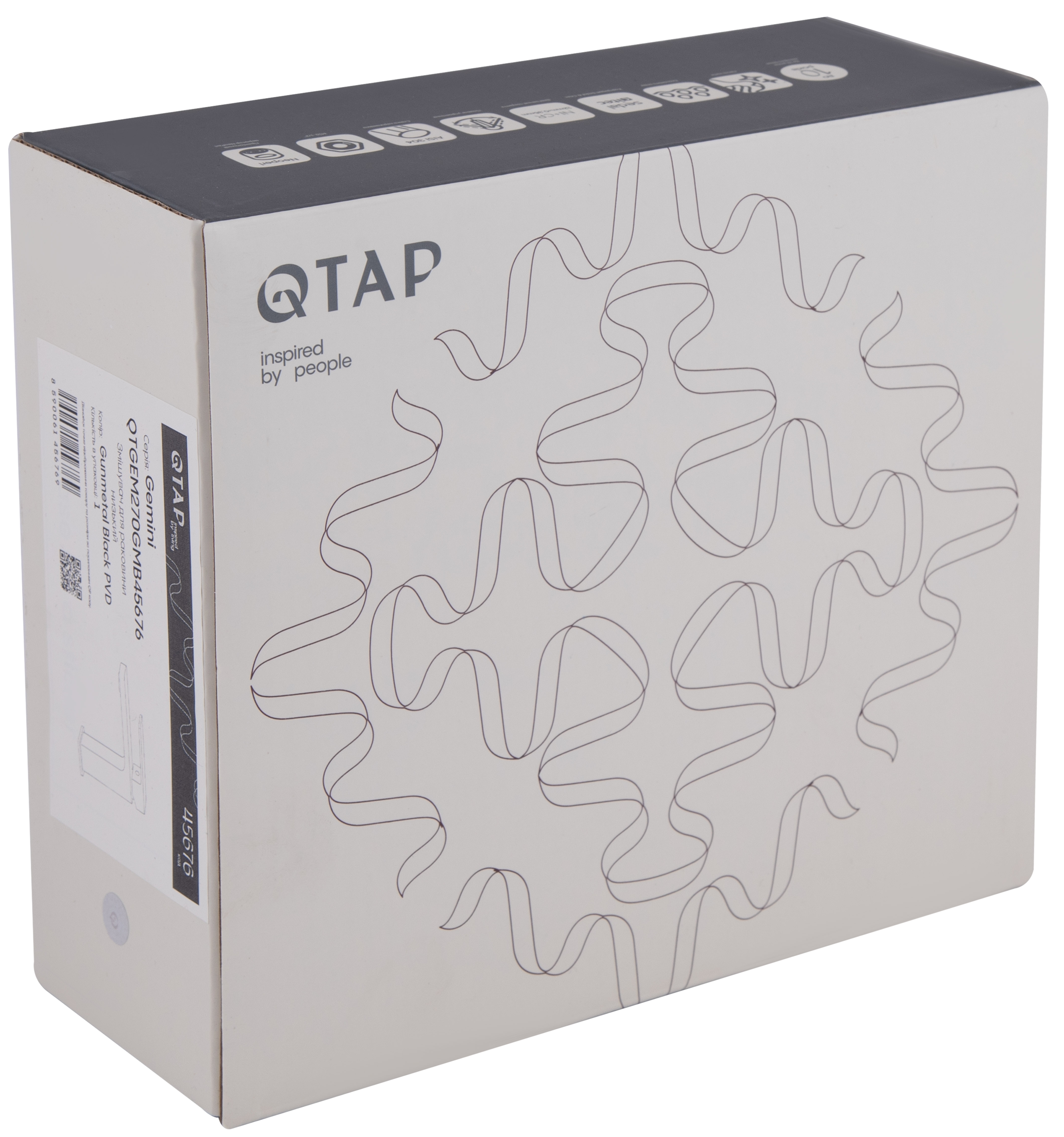 продаємо Q-Tap Gemini QTGEM270GMB45676 Gunmetal Black PVD в Україні - фото 4