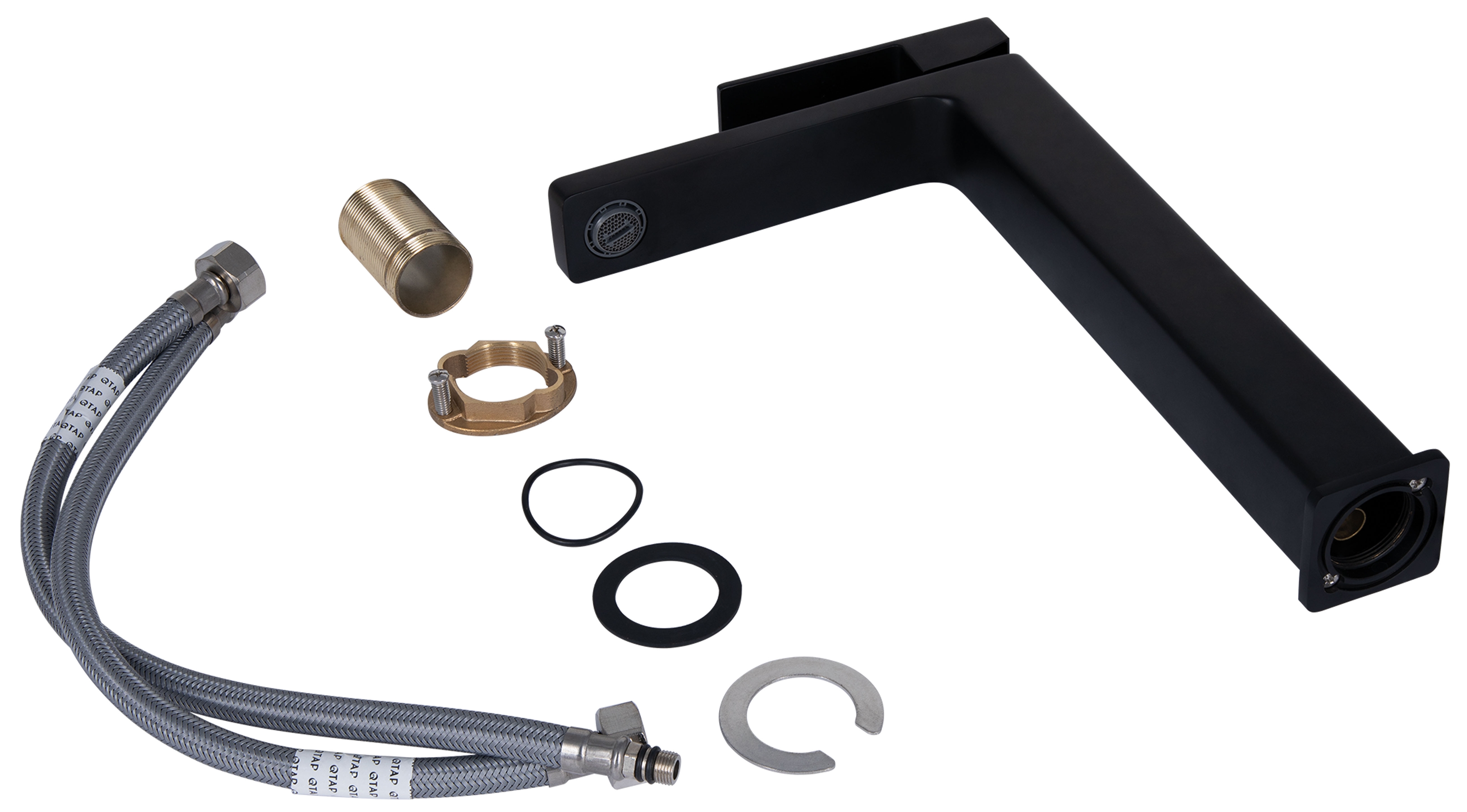 в продажу Змішувач Q-Tap Gemini високий QTGEM269BLM45678 Black Matt - фото 3