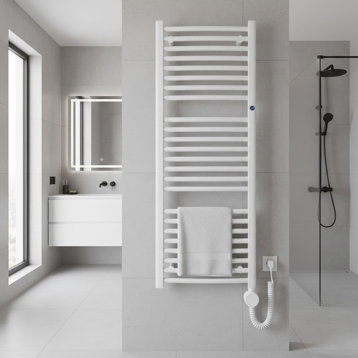 в продажу Рушникосушка Instal Projekt OMERE-50/90 (YUUKI-03C1) White - фото 3