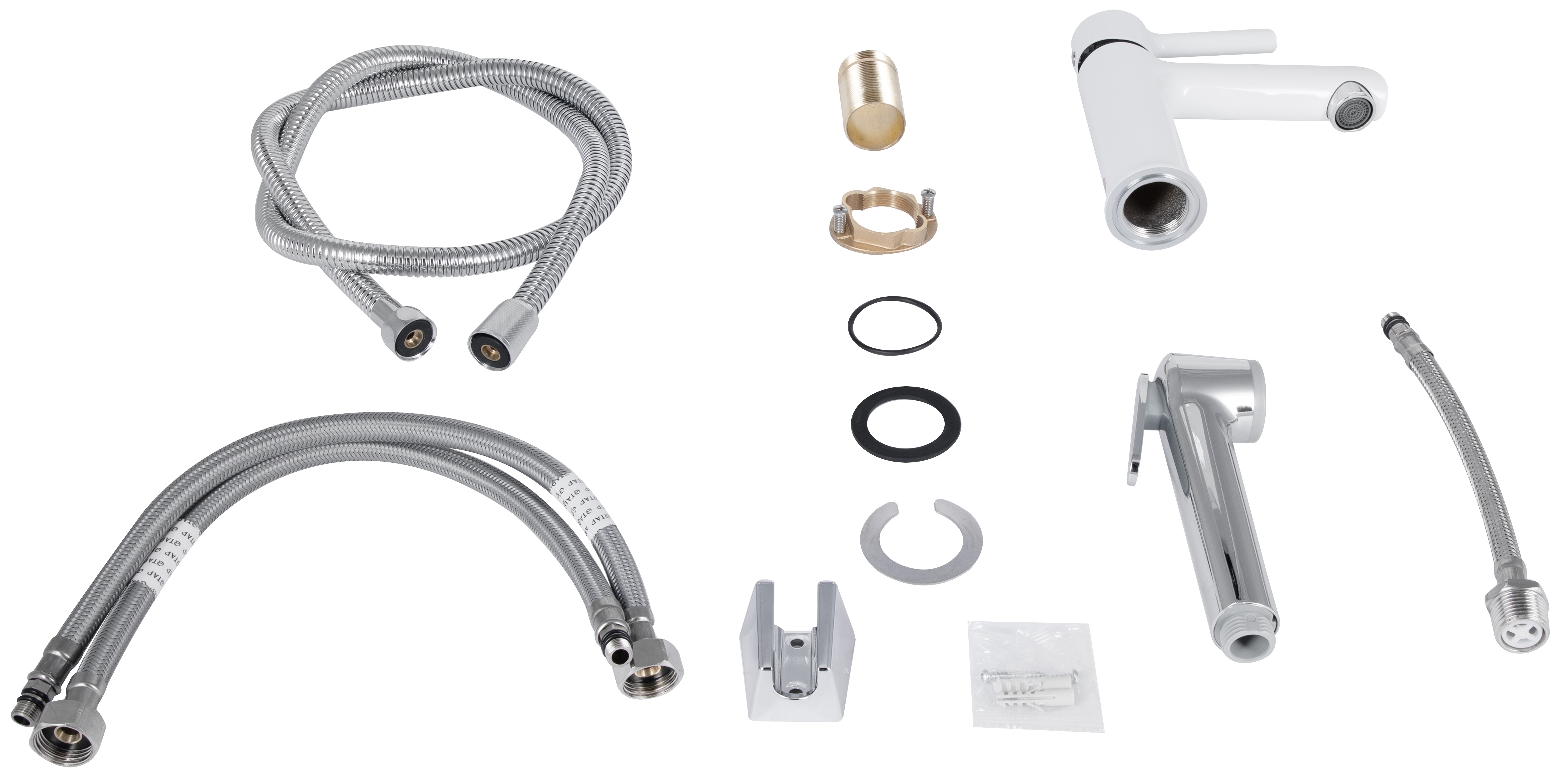 Смеситель Q-Tap Grand (c гигиеническим душем) QTGRA272CRW45671 Chrome/White инструкция - изображение 6