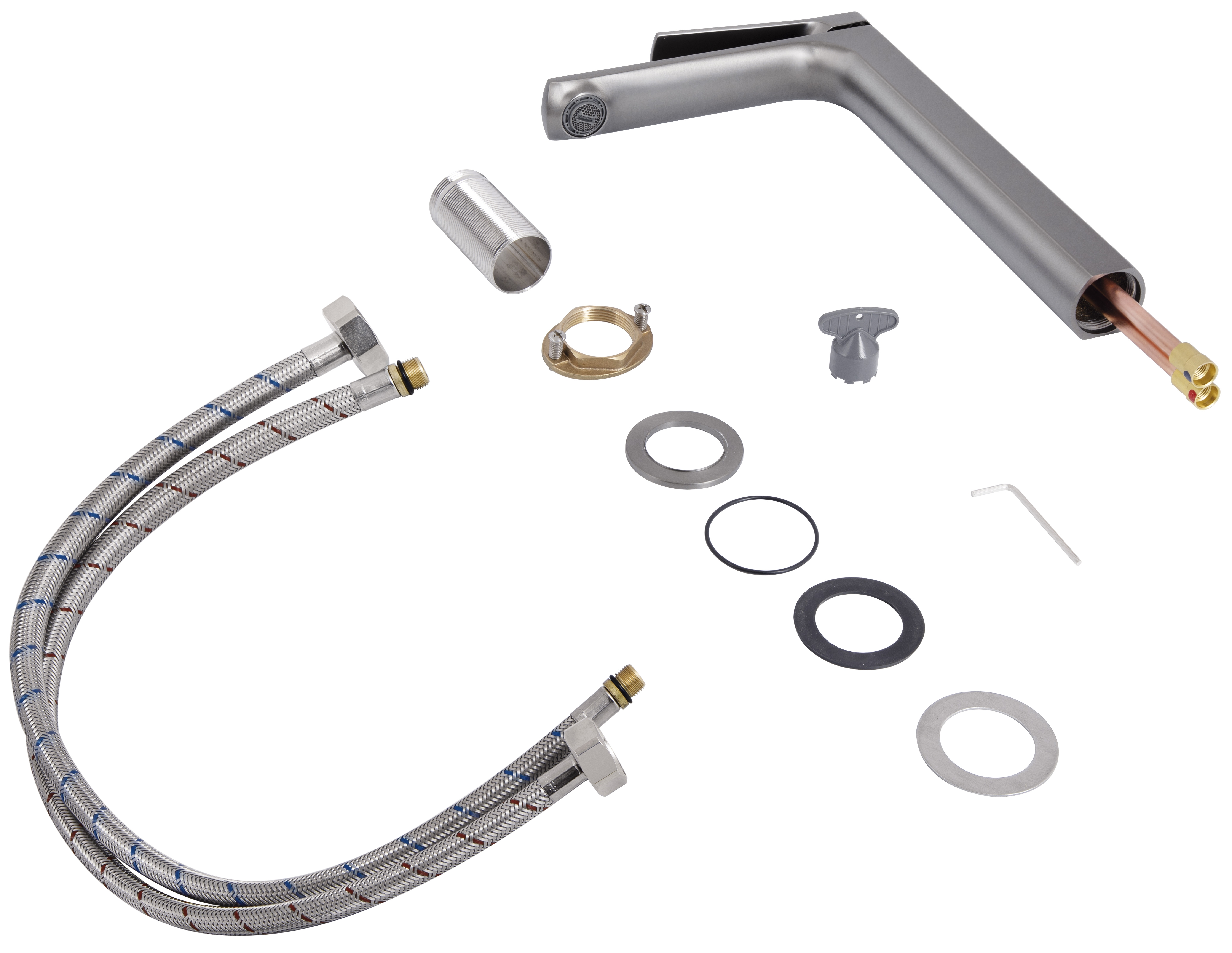 в продаже Смеситель Q-Tap Slavonice высокий QTSLA269GMB45925 Gunmetal Black PVD - фото 3