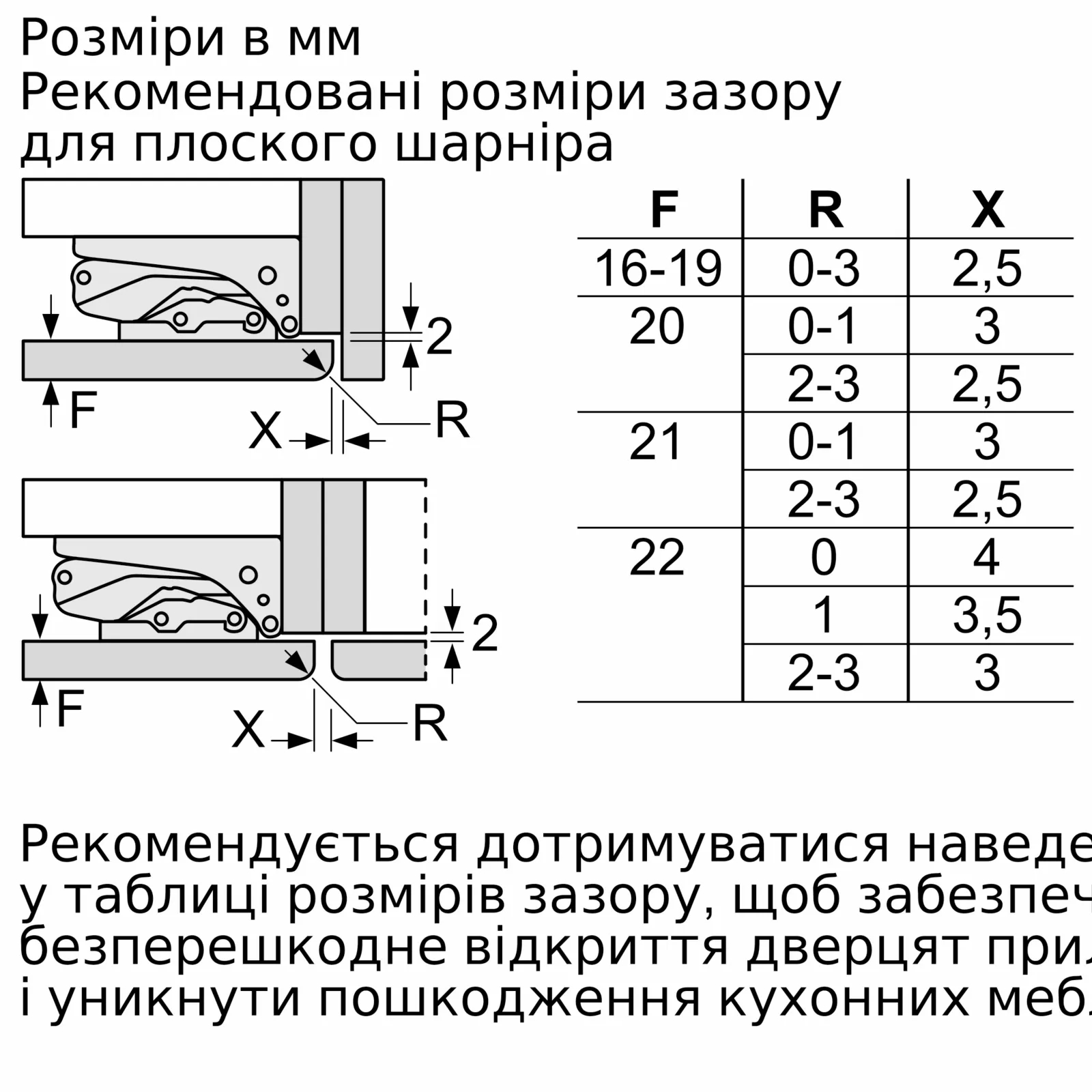 Siemens KI87SAFE0N Габаритні розміри