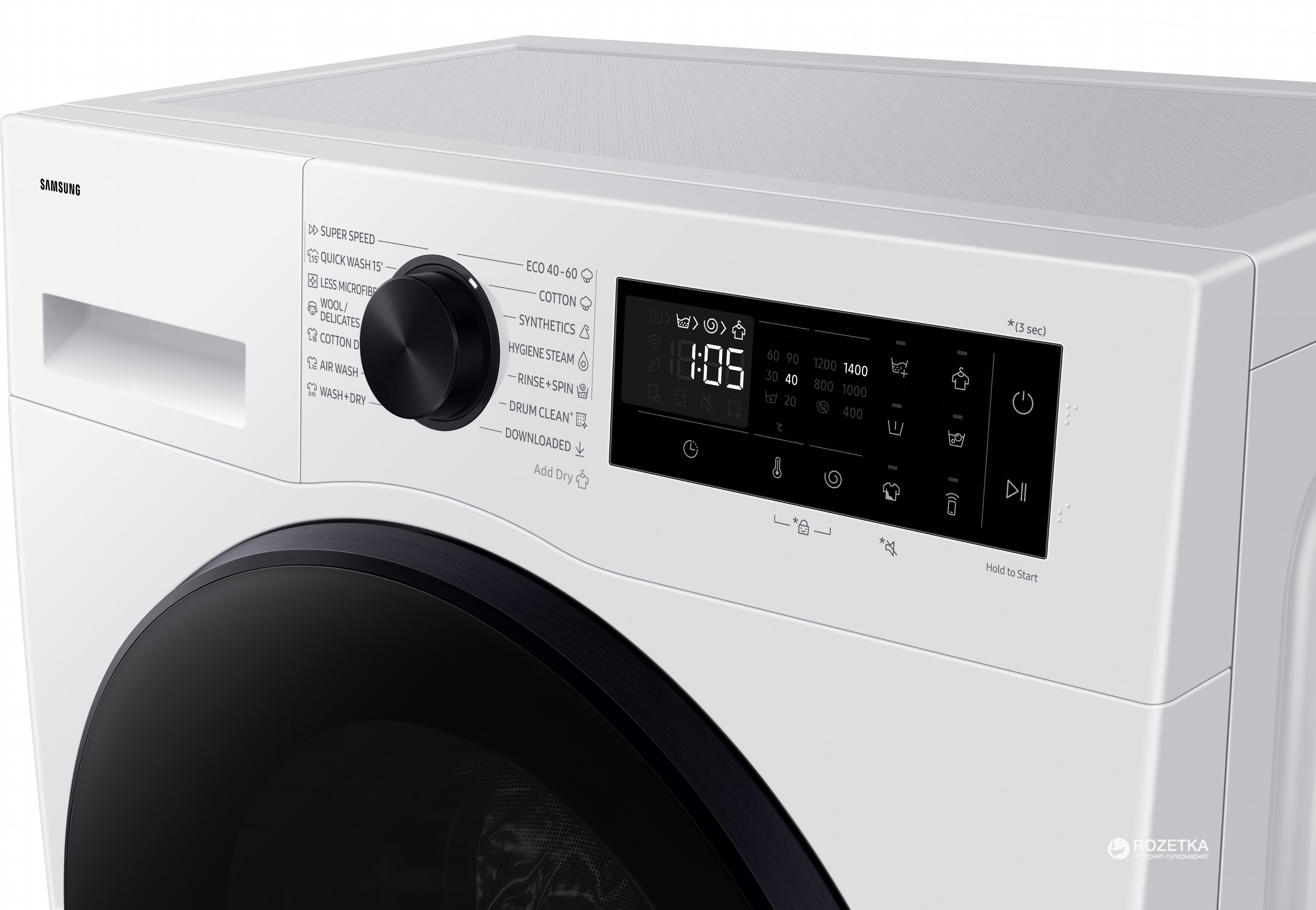 Прально-сушильна машина Samsung WD90DG5G34BELE огляд - фото 8