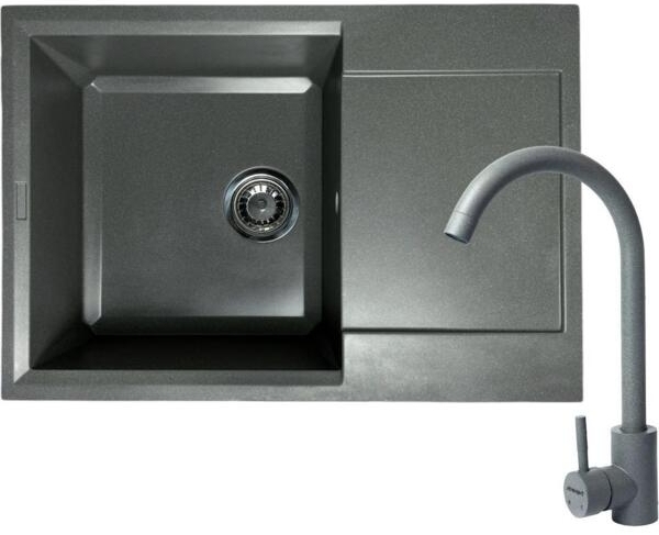 Кухонная мойка Adamant Horizon Medium 700x500x230мм серый (4824296104404) цена 5604 грн - фотография 2