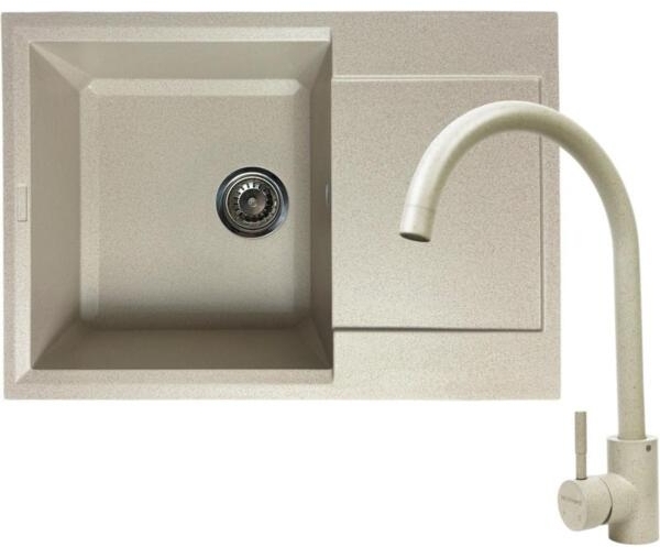 Кухонная мойка Adamant Horizon Medium 700x500x230мм avena (4824296104406) цена 5604 грн - фотография 2