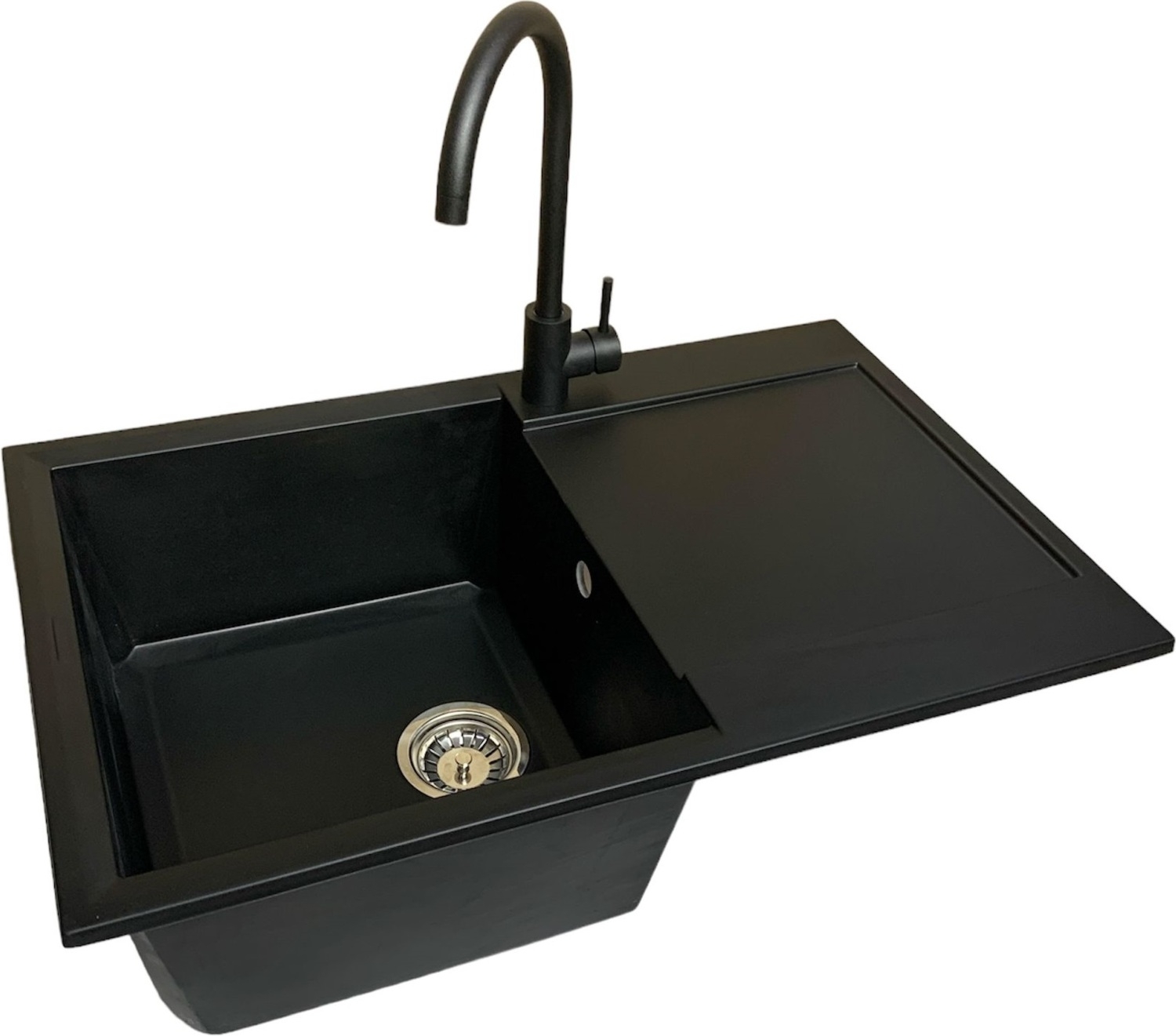 Кухонная мойка Adamant Horizon 780x495x230мм антрацит (4824296106315) цена 8028 грн - фотография 2