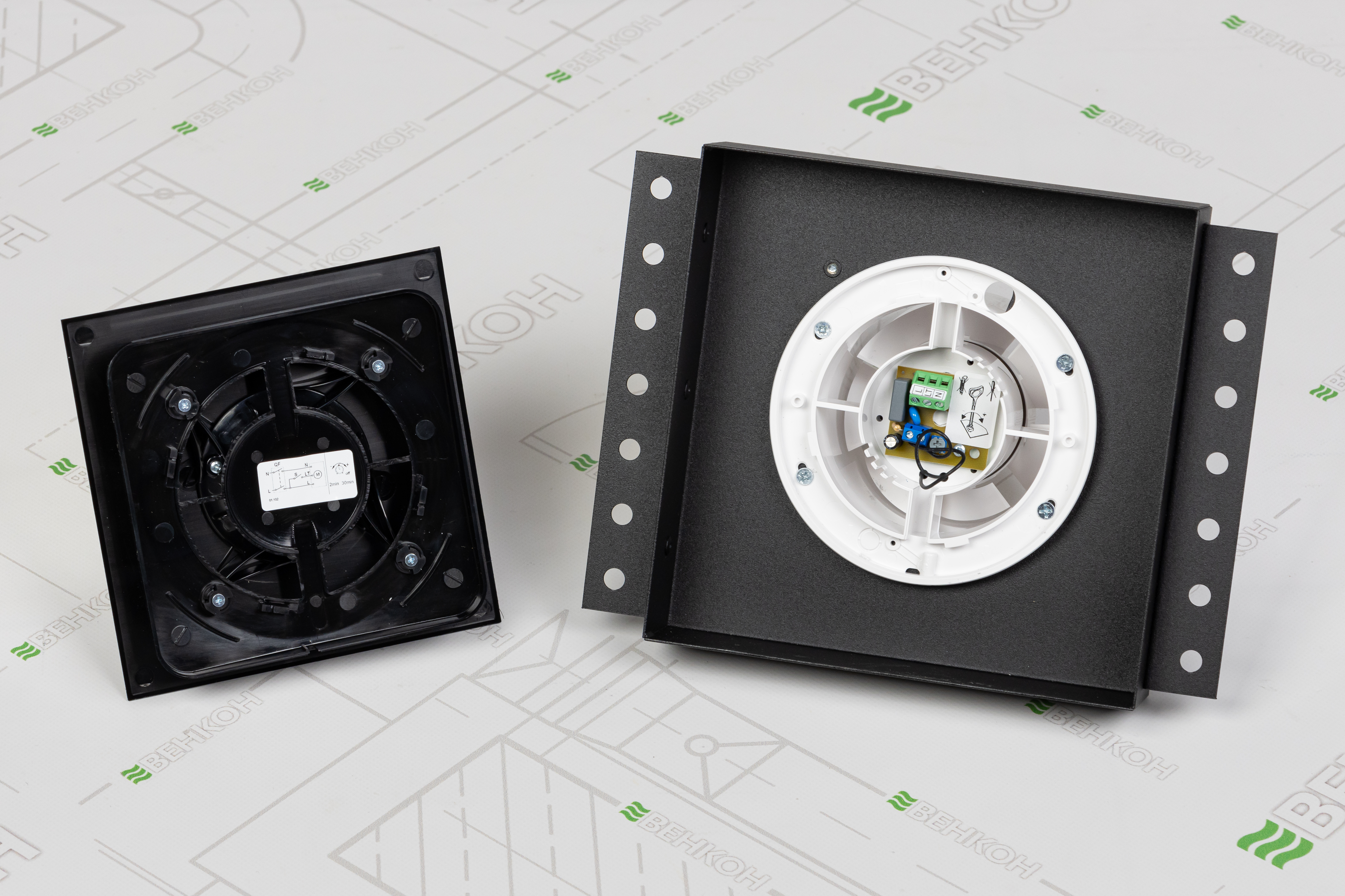 Вытяжной вентилятор Вентс 100 Стоун Т черный характеристики - фотография 7