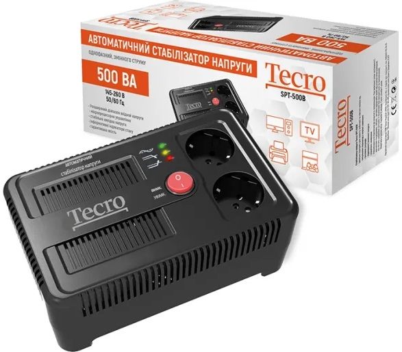 Стабилизатор напряжения Tecro SPT-500B цена 1402 грн - фотография 2