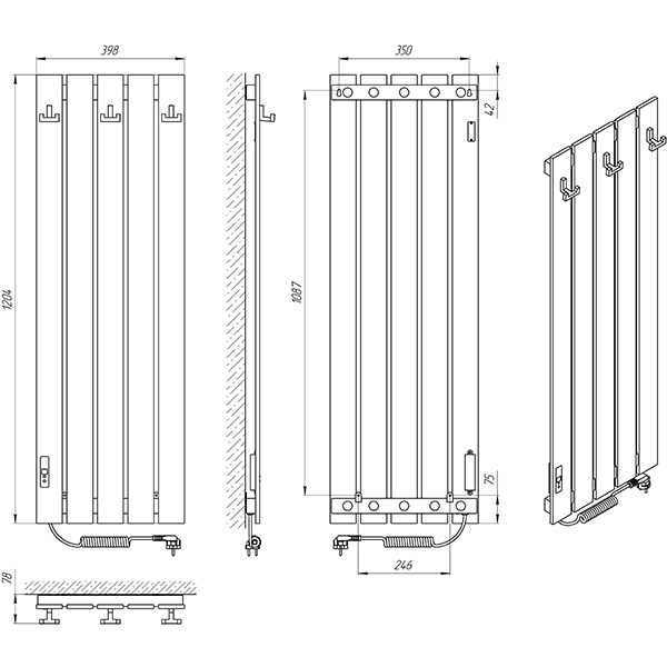 Laris Бостон ЧФ (Ч) 5 1200 (73207922) Габаритные размеры