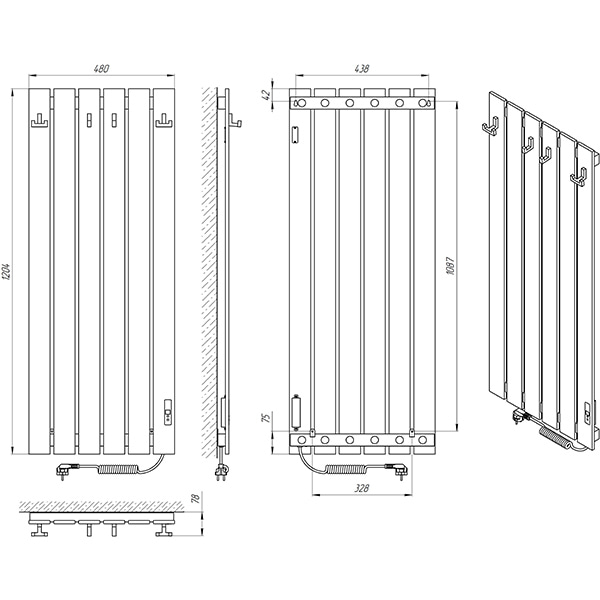 Laris Бостон ЧФ (Ч) 6 1200 (73207928) Габаритные размеры