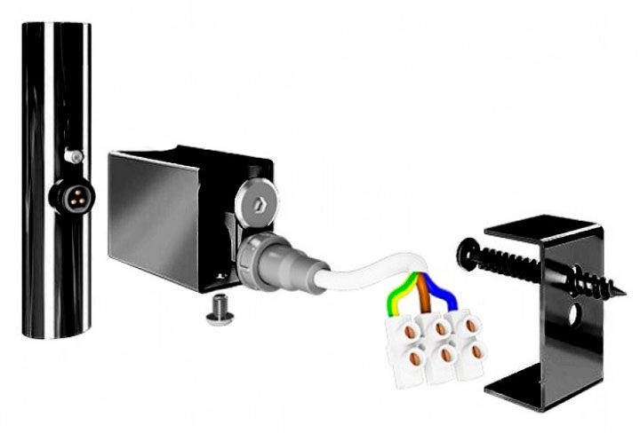 Mario 30х40 под круглый стояк черный матовый