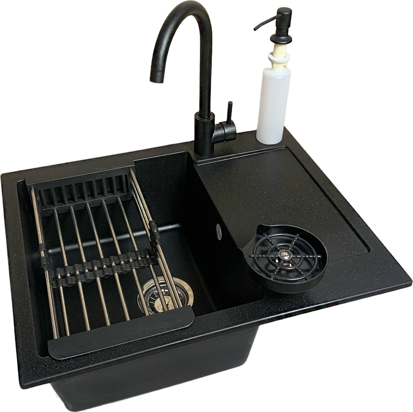 Кухонна мийка Adamant Minimal 615x495x200мм чорний (4824296106403)