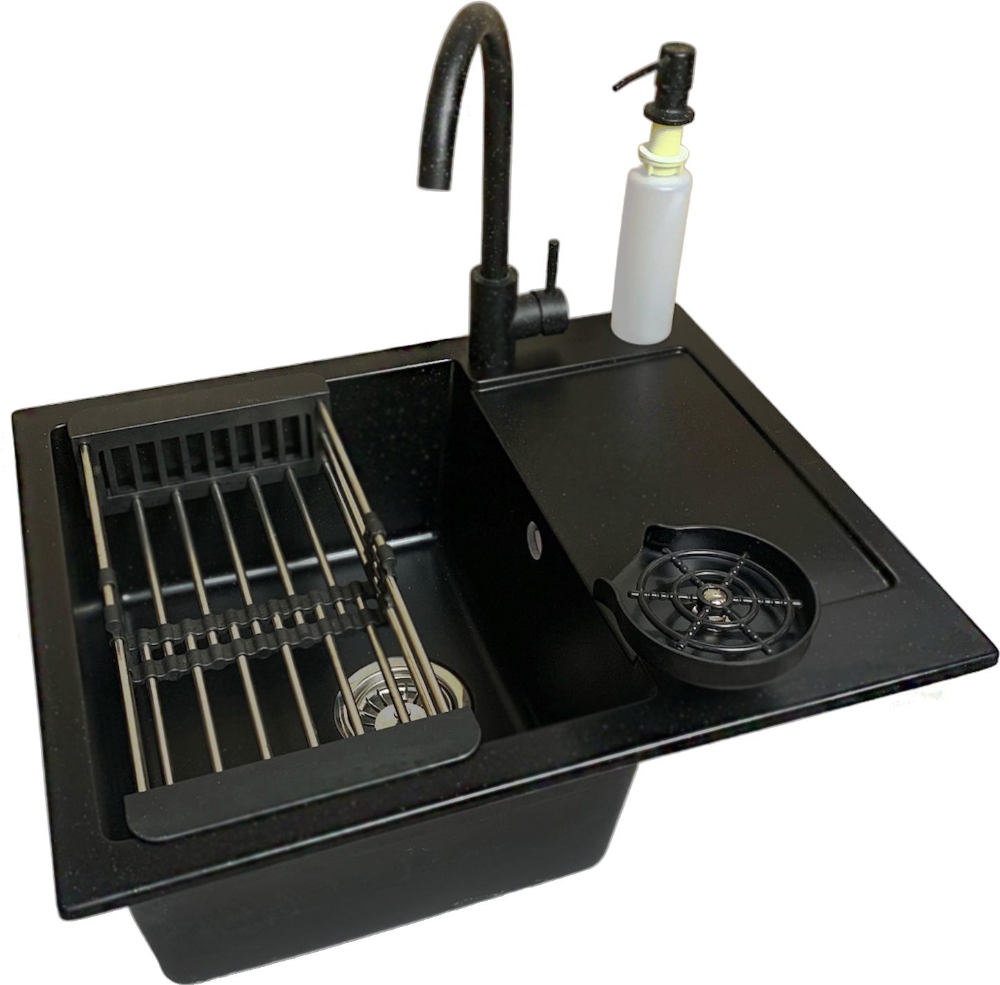 Кухонна мийка Adamant Minimal 615x495x200мм антрацит (4824296106415)