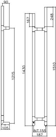 Margaroli Arcobaleno 517 DX Box B (517-DX) Габаритные размеры