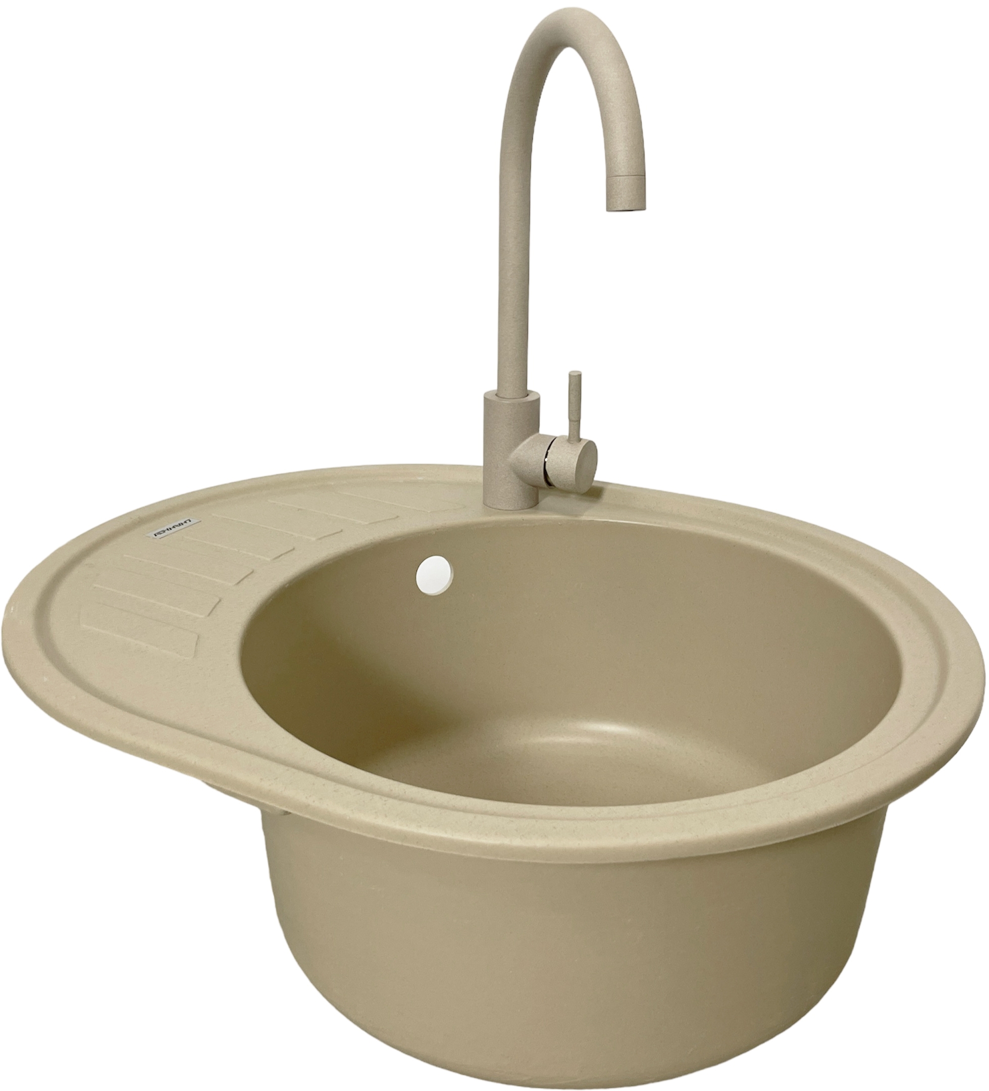 Кухонна мийка Adamant Ovum 615x495x200мм сахара (1824296900402)